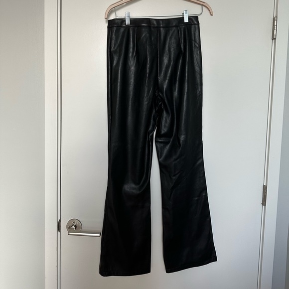 ASOS Design Leather Kick Flare Pants - Picture 11 of 11